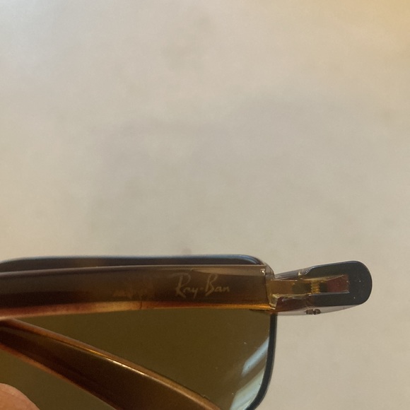 RAY BAN RB4051 642/83 TORTOISE SHADE BROWN SLEEK POLARIZED RIMLESS SUNGLASSES main image 9